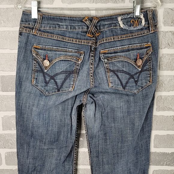 WÖRN Jeans High Quality Heavy Stitched Wide Leg Denim Jeans Women's Size 8 - Picture 10 of 16